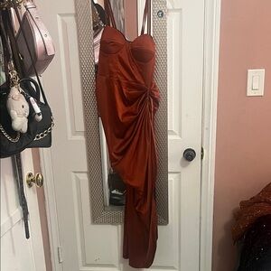 Elegant Rust Dress